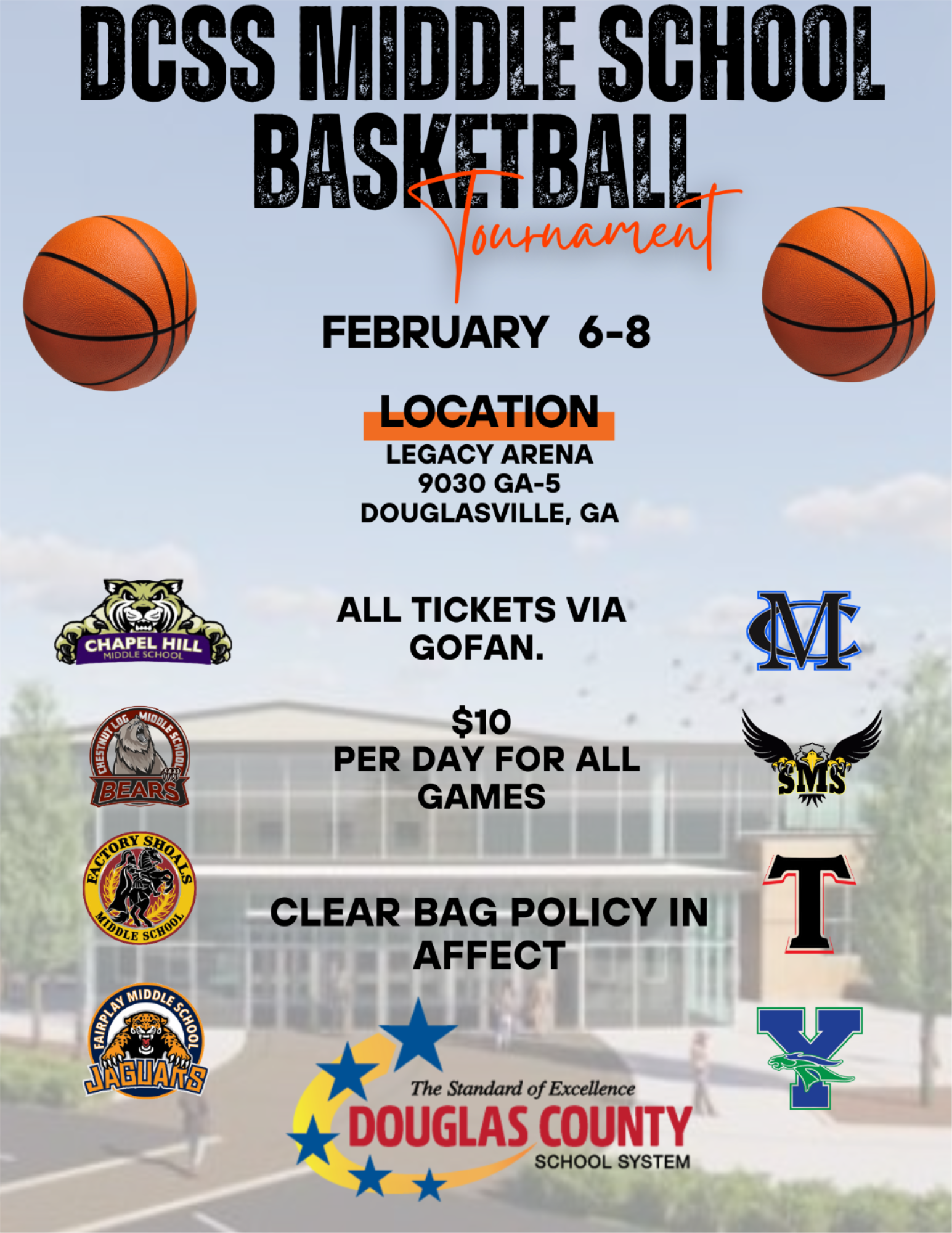 DCSS Middle School Basketball Tournament 